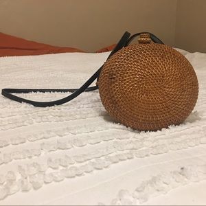 Urban Outfitters Round Rattan Bag